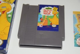 Sesame Street: Big Bird's Hide & Speak Nintendo NES Game COMPLETE CIB TESTED