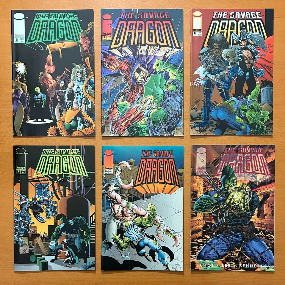 Savage Dragon #1 to 13 + 2 x one shots (3 missing) Mirage 1994. 12 x comics - Image 3 of 4