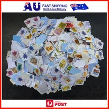 Stamps On Papers 100 gram Used Australian 1.00 AUD  Bulk (kiloware) FREE POSTAGE