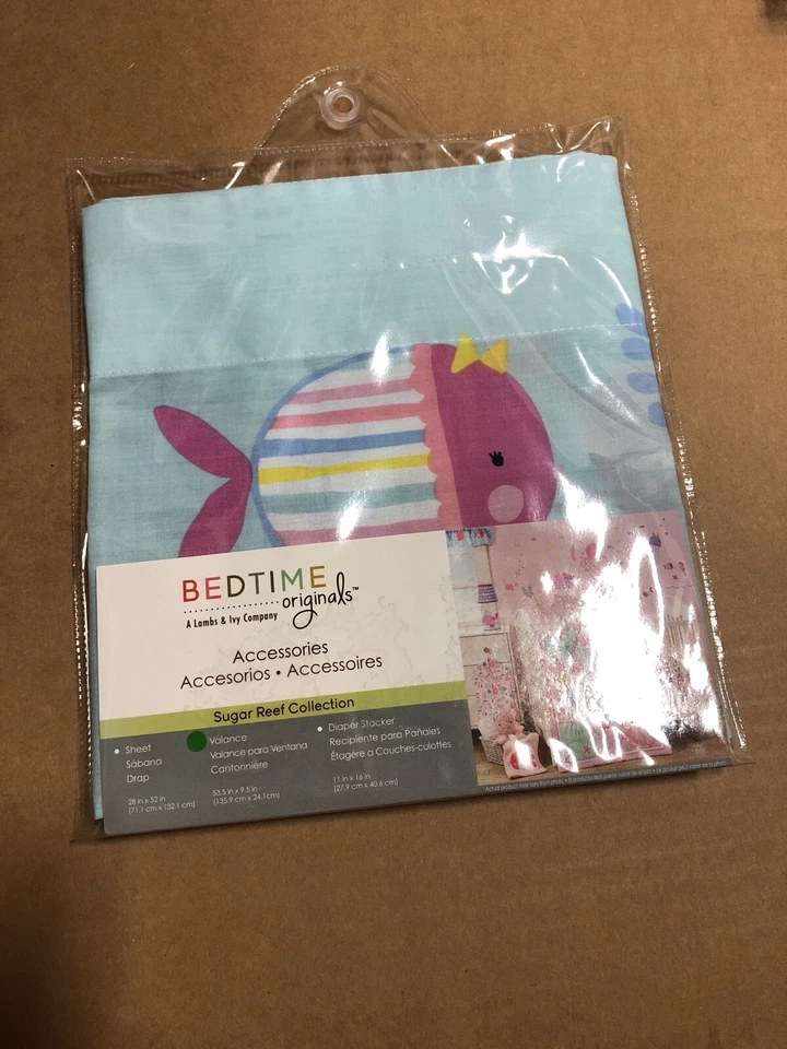 Cenefa de ventana Bedtime Originals Sugar Reef Collection Foto 2 de 3