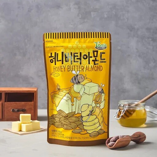 HBAF Honey Butter Almond Korean Almonds 190g