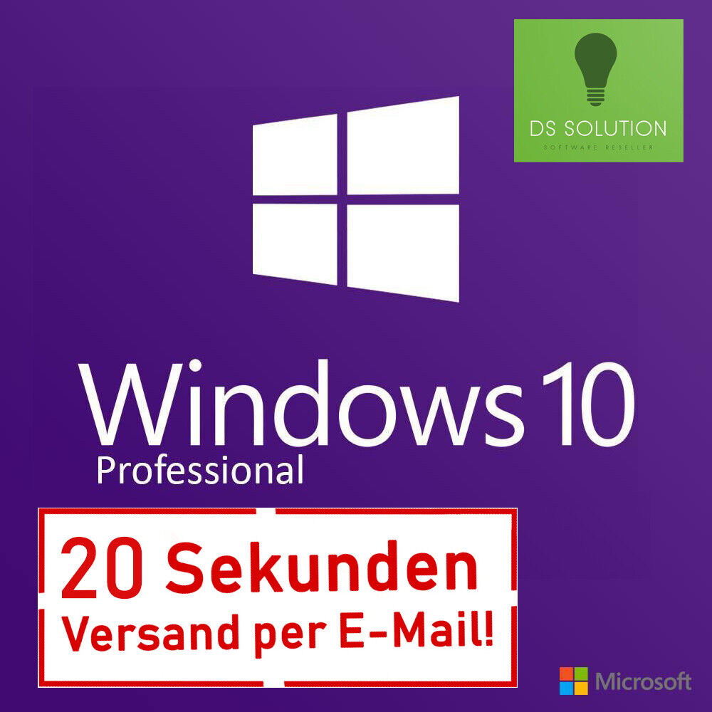 Microsoft Windows 10 Pro MAK Key Betriebssystem Win Professional Schlüssel MS
