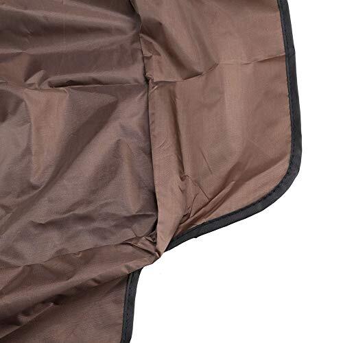  Waterproof Patio Swing Canopy, Sun Shade Outdoor Swing Seat Top Cover Brown B