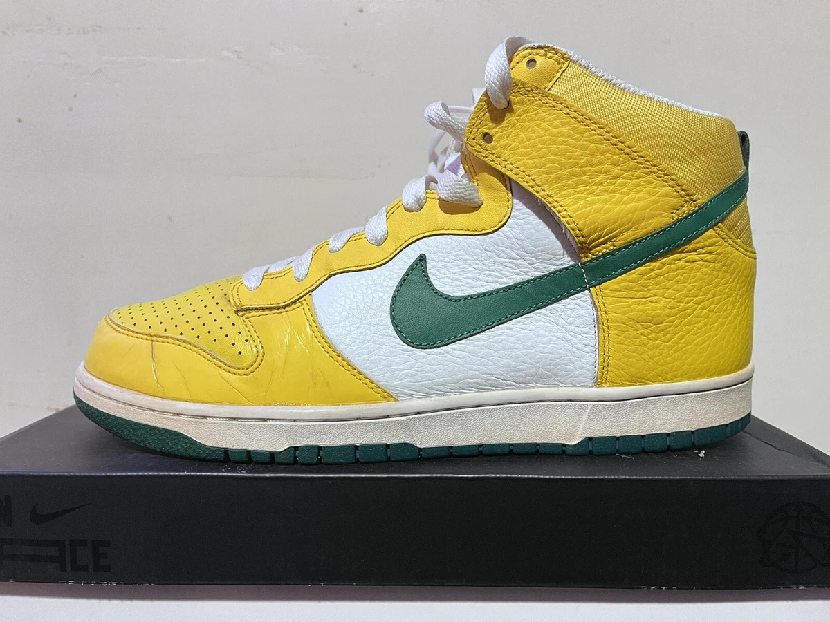 Nike Dunk High Yellow 317982-731 Men\'s Size 14 Pine Green Brazil  Packers 2013 Dunk High GB Packers - 13M/14.5W (317982-303) – Beach  main image 4