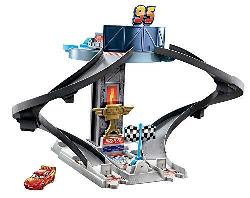 Disney Pixar Cars Gjw42 Rust-eze Rennturm, Rennset Für Wettrennen Und