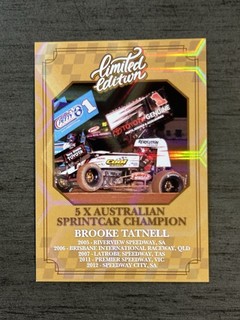 Brooke Tatnell World Of Outlaws SprintCar Trading Cards USAC Racing Sprint Car