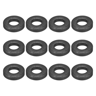 #ad #ad 12 Pcs Carbon Steel Flat Washer Fits M10 x 22mm x 5mm Black Washer Fits $17.99