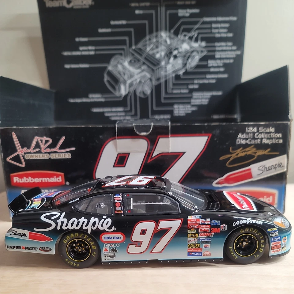 Kurt Busch #97 Rubbermaid 2002 Team Caliber Owners Series 1/24 Diecast Foto 3 de 4