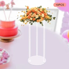 10pcs 60cm Acrylic Flower Vase Rack Wedding Garden Floral Stand Party Decoration