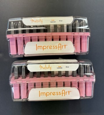 Impressart Melody Uppers AND Lowers Metal Stamps Hand Stamping