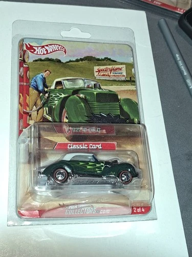 Hot Wheels RLC Classic Cord 1244/4041 Redline Dark Green 2007 With Case