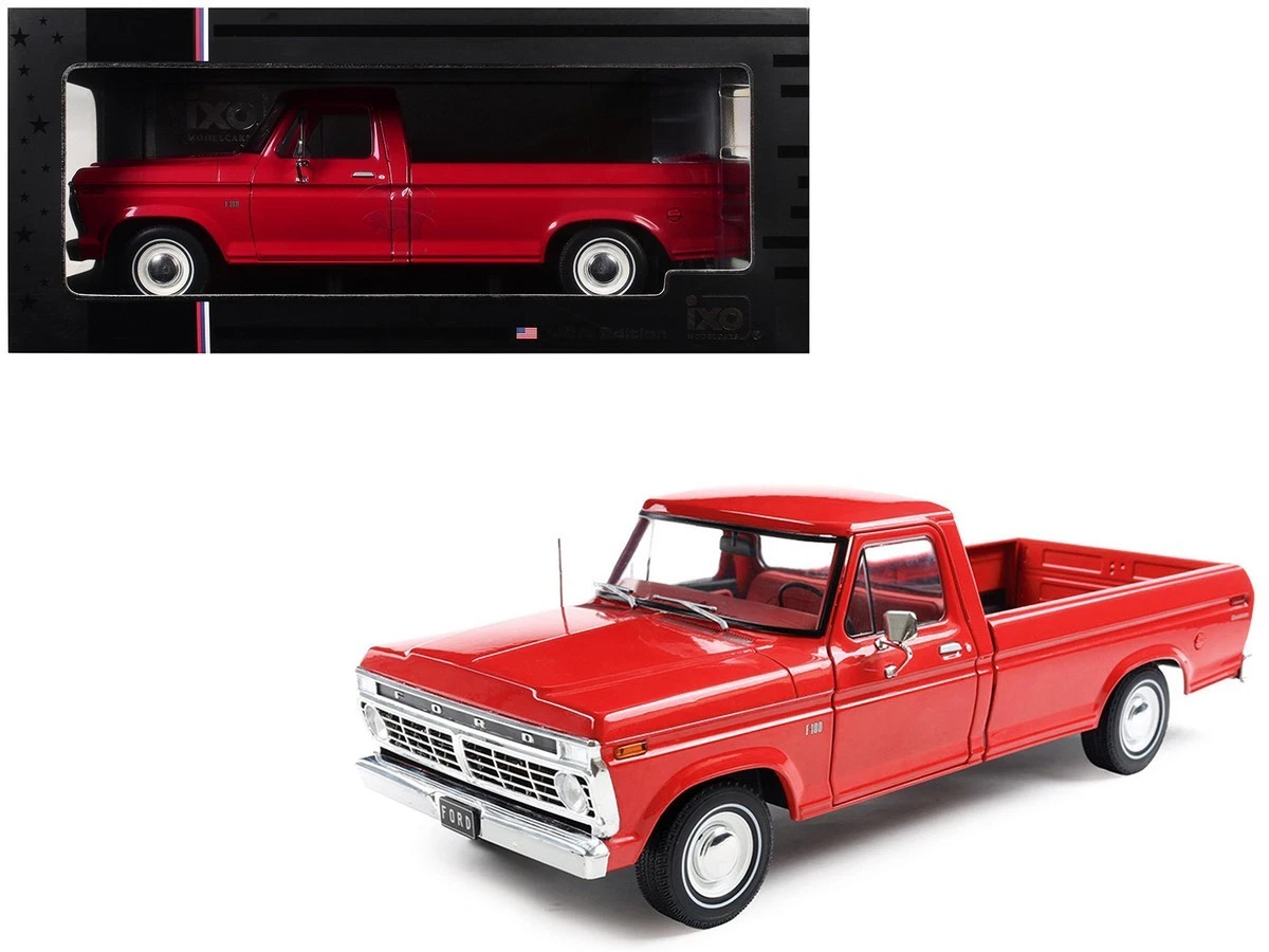 IXO MODEL Ford F-100 Pick-up de 1974, escala 1/18, color rojo Candy Apple (U18RDC003) 6