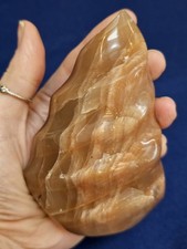 ??SALE?? A Grade Large Sunstone flame point standing crystal428g 10.6cm flash