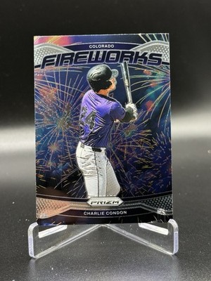 2025 Panini Prizm - Fireworks Charlie Condon, Charlie Condon #8 (RC)