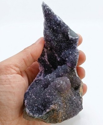 Amethyst Druse Uruguay 337 g Kristall Geode Mineral Unikat Deko Heilstein