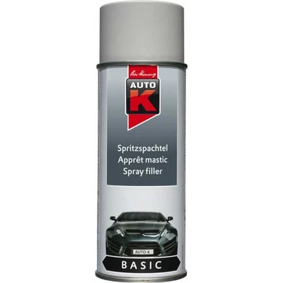 AUTO-K Bombe de peinture - Apprêt - Primaire - Mastic - Gris - Carrosserie - Auto K