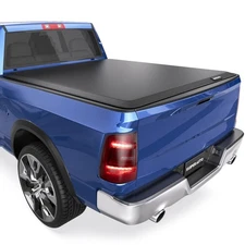 Roll-Up Soft Vinyl Truck Bed Tonneau Cover Fleetside Compatible with 2009-202...