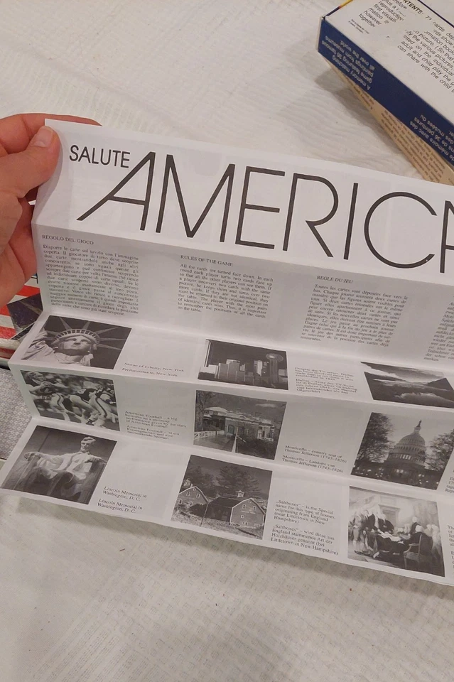 Memo Card Game SALUTE AMERICA US History by Platnik Austria Great Quality - Image 3 of 4