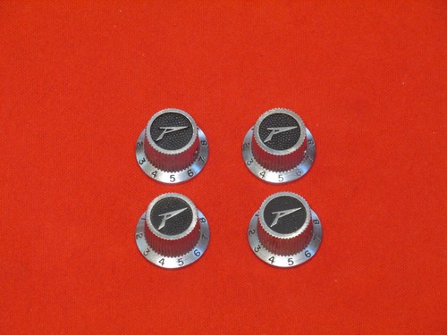 Set of 4 Vintage 1970s 80s Peavey USA Control Knobs - T-15 20 25 26 27 30 40 45