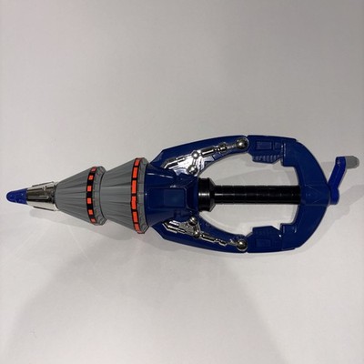 Vintage 1996 Bandai Big Bad Beetleborgs Stinger Drill Toy Cosplay Blue EUC. 3v