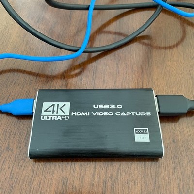 USB 3.0 HDMI Video Capture 4K UltraHD + HDMI & USB 3.0 cables + Instructions