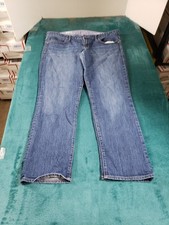 Gap Jeans Size 16 Womens Blue Denim Stretch Pants Mid Rise Real Straight
