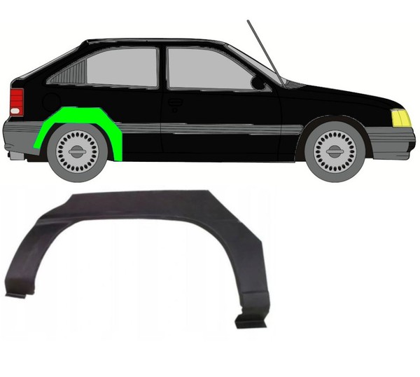 Radlauf FüR Opel Kadett E 3 TüRer 1984 – 1993 Rechts-image