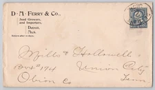 Detroit, Mich., D. M. Ferry & Co., Seed Growers & Importers — advertising cover