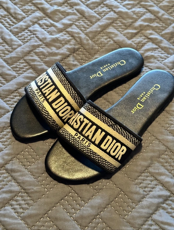 Christian Dior Women's DWAY Slides Sandles Size US 6 - Image 2 of 4