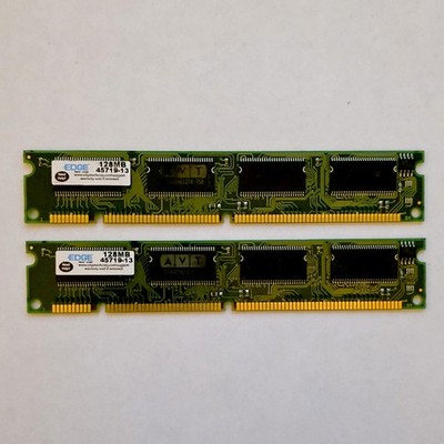 *EDGE Tech Corp 45719-13 - 256 MB (128 MB x 2) DIMM RAM (Lot of 2 - UNTESTED)*