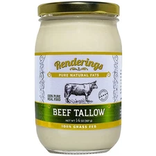 Renderings Beef Tallow, 100% Grass-fed & Finished, Cooking, Baking And