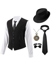 Spooktacular Creations Halloween Mobster Gangster Mens Costume, Roaring 20s H...