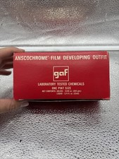 NEW IN BOX GAF Anscochrome Film Developing Outfit 1 Pint For 35mm Film/126 Rolls