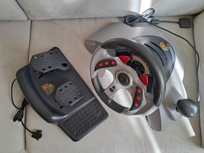 Mad Catz MC2 Racing Wheel Lenkrad mit Pedal - Für Playstation 2 - Guter Zustand