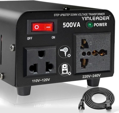 Yinleader 500W Voltage Transformer Power Converter(110V to 220V, 220V to 110V) S