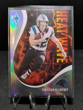2021 Panini Phoenix Football Christian McCaffrey #8 HEAT WAVE Carolina Panthers