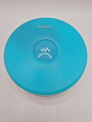 Sony D-EJ002 Portable CD Player Walkman Blue Tested Working Japan Used Discman