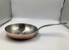 Mauviel M'Heritage 150 S Polished Copper & Stainless Steel Frying Pan, 7.8-in.