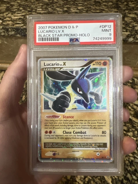 PSA 9 Pokémon TCG Lucario LV X Promo Holo