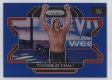 2022 Panini Prizm WWE Blue Prizm 53/199 The Great Khali #80 b6y
