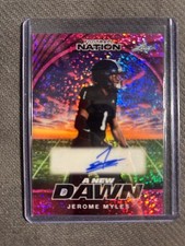 2025 Leaf Football Nation A New Dawn JEROME MYLES RC #1/6 Bookend  Auto