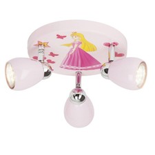 BRILLIANT Lampe Princess LED Spotrondell 3flg ros3x LED-PAR51, GU10, 3W LED-Refl