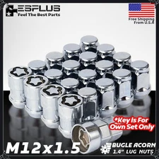 20Pc Jeep Wheel Lock Set M12x1.5 Chrome Fit 2006-2017 Compass/2007-2017 Patriot