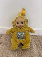 Vintage Teletubbies Laa-Laa Interactive Talking Plush Soft Toy TOMY 1996 Working