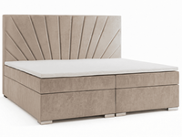 LuxuriöSes Beiges Bett 200 X 200 Doppelbetten SchlafzimmermöBel Modern