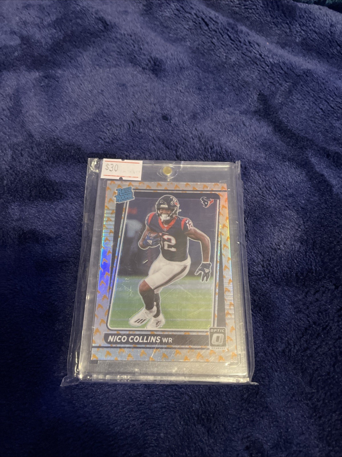 2021 Panini Donruss Optic - Rated Rookie Nico Collins #230 Fire Prizm (RC)