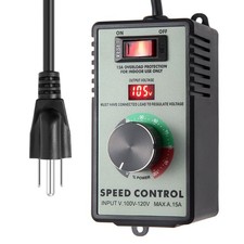 AC Motor Speed Controller 100-120V / 10A Rated / 15A Max Variable Fan Speed C...