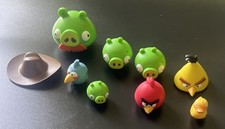 Lote de 9 figuras y piezas de repuesto K'Nex Angry Birds KNEX