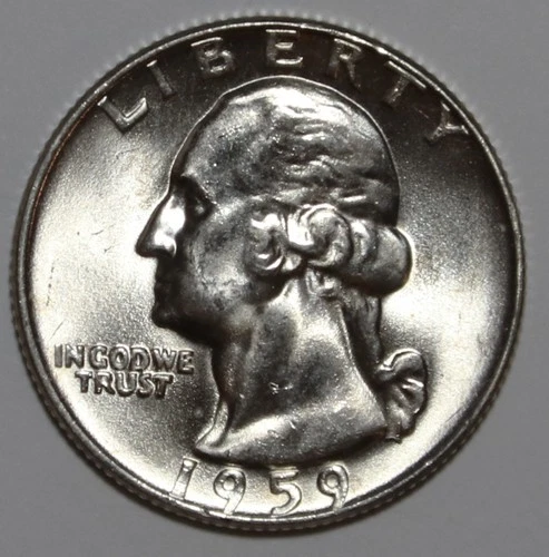 1959-D Washington Quarter - BU - #9662D - FREE SHIPPING