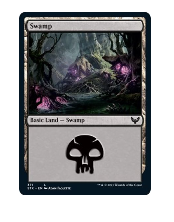 Magic The Gathering TM Swamp 371 L | 1 shiny card Y3 | eBay